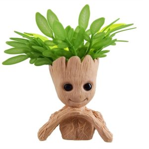 Décoration Tête de Tronc d’arbre avec Plante pour Aquarium – Underwater Treasures