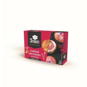Choux pâtissier au beurre LES 3 TOQUES la boite de 8 – 68g