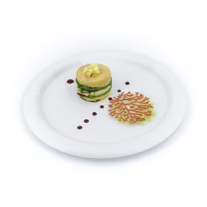 Foie gras et céleri confit