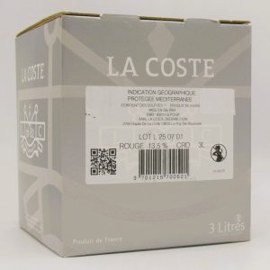 IGP de la Méditerranée Rouge Sélection La Coste 3 Litres